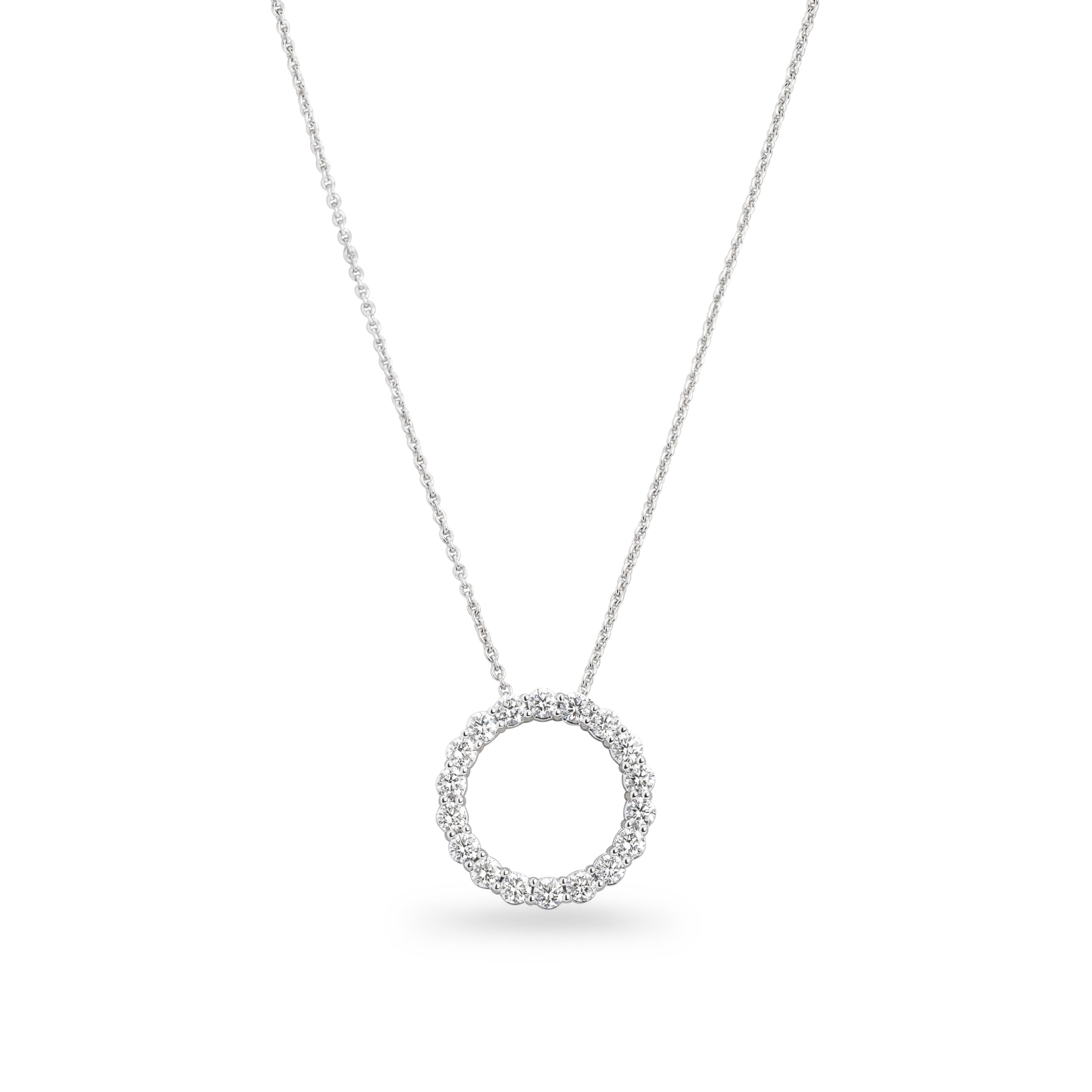 Brilliant Cut Diamond 1.04ct Large Circle Pendant | Jeweller in ...