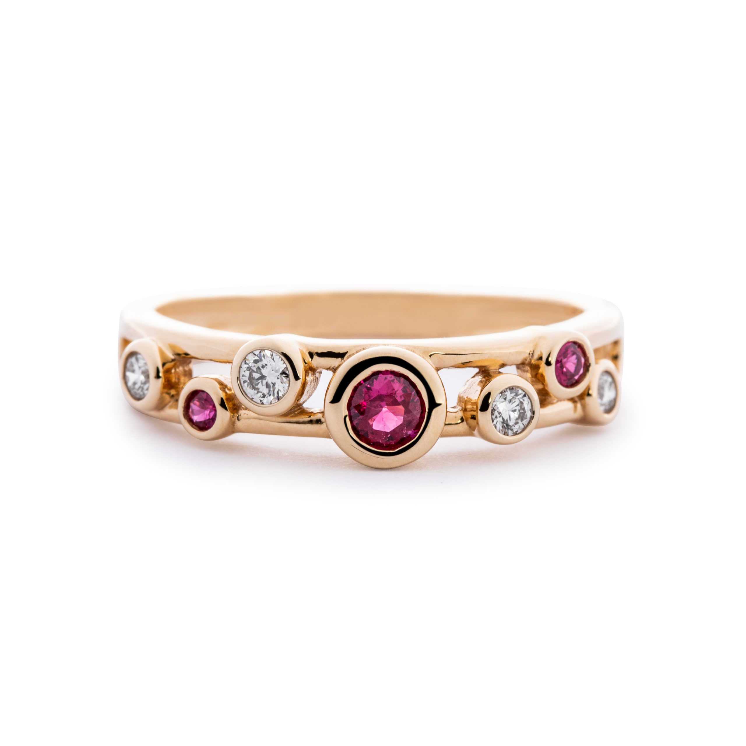 Ruby and Diamond Scatter Ring | Jeweller in Harrogate, Yorkshire |  Fattorinis