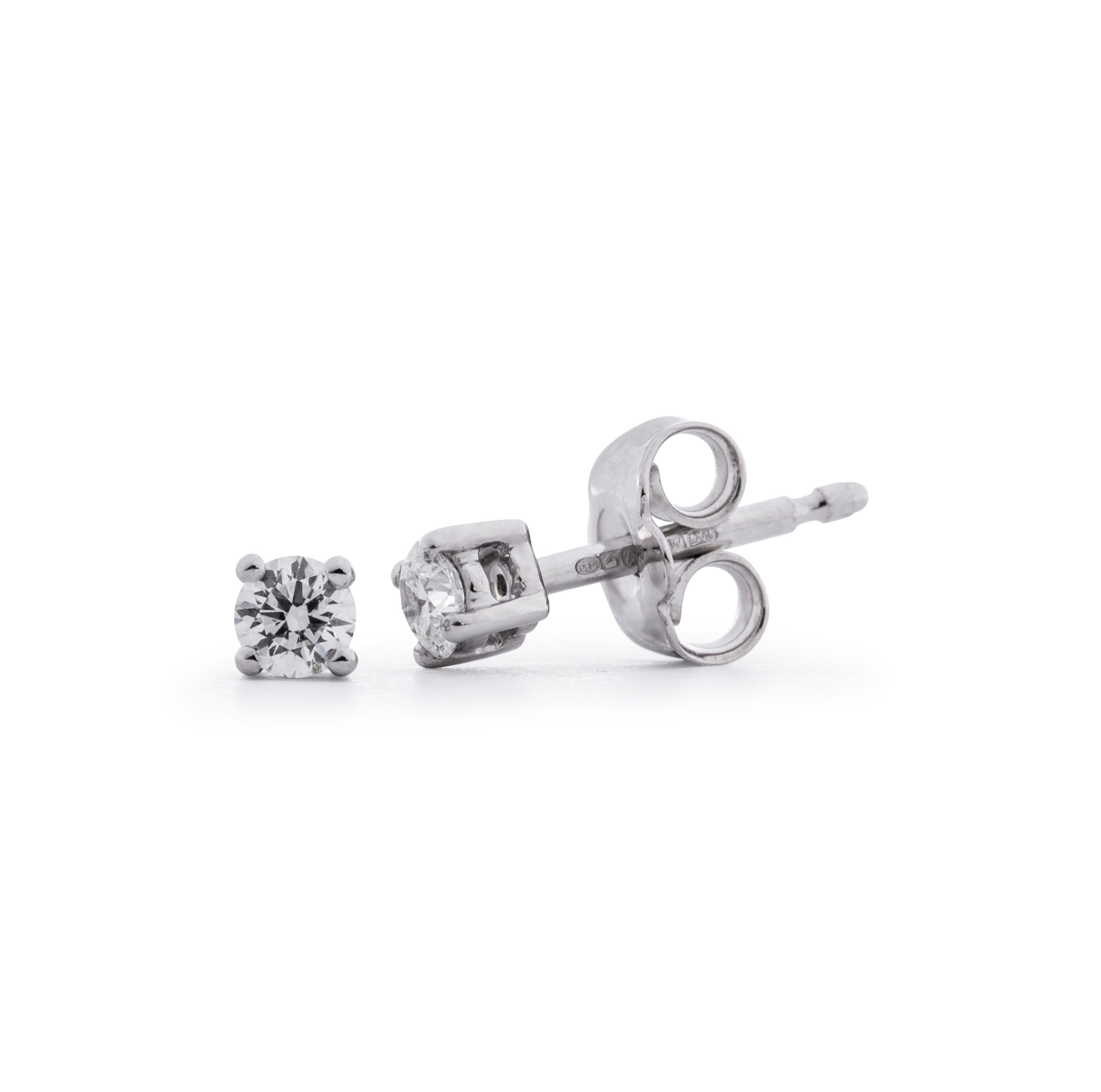 Round Brilliant Cut 0.30ct Diamond Earrings | Jeweller in Harrogate ...