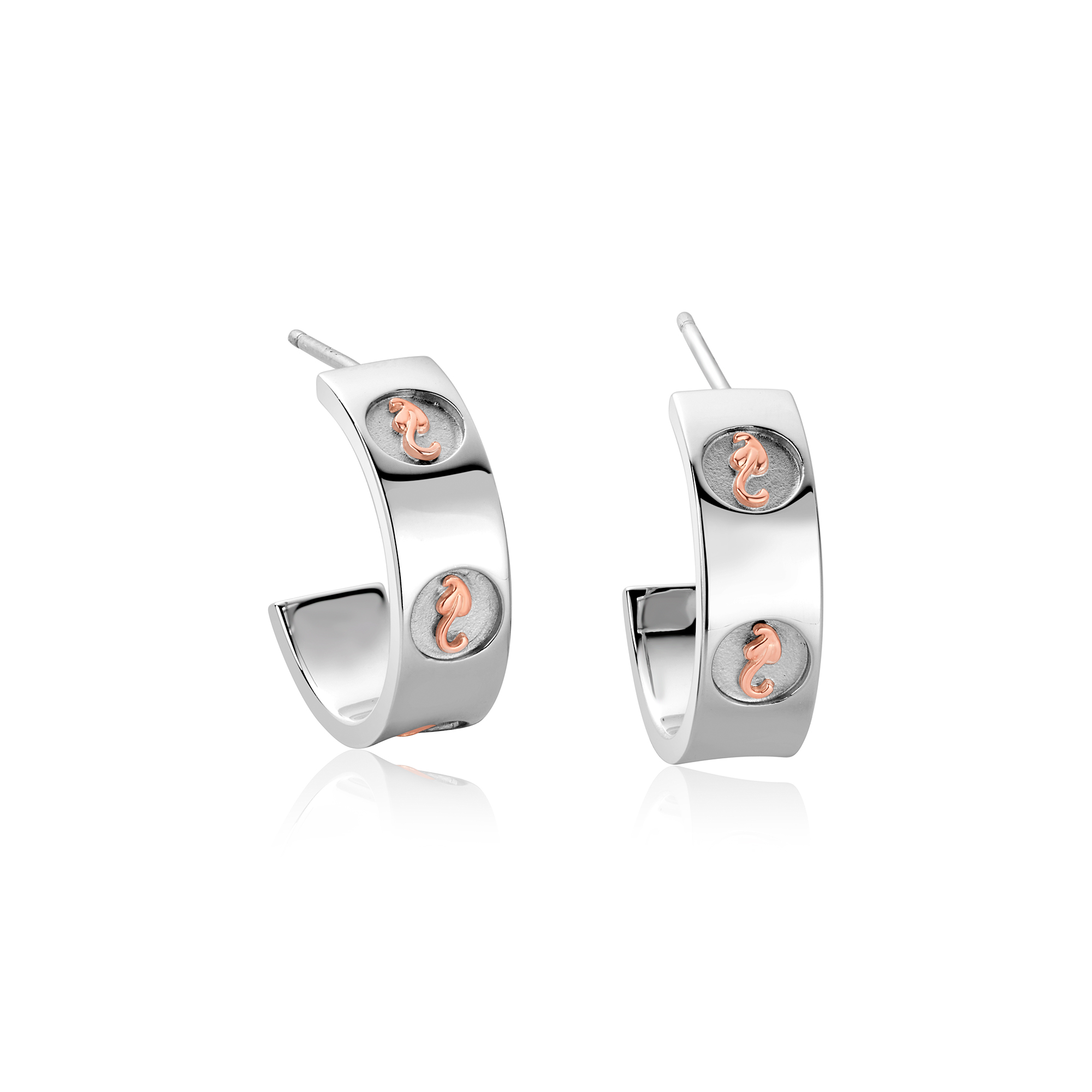 Clogau Silver Tree Of Life Insignia Hoop Earrings Jeweller In Harrogate Yorkshire Fattorinis 9550