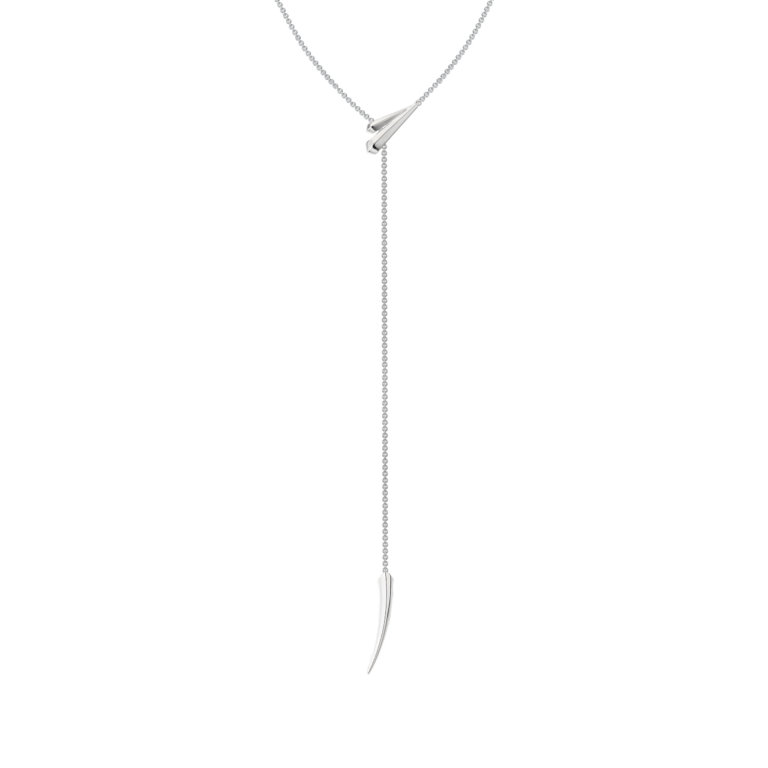 Shaun Leane Silver Sabre Deco Long Drop Necklace