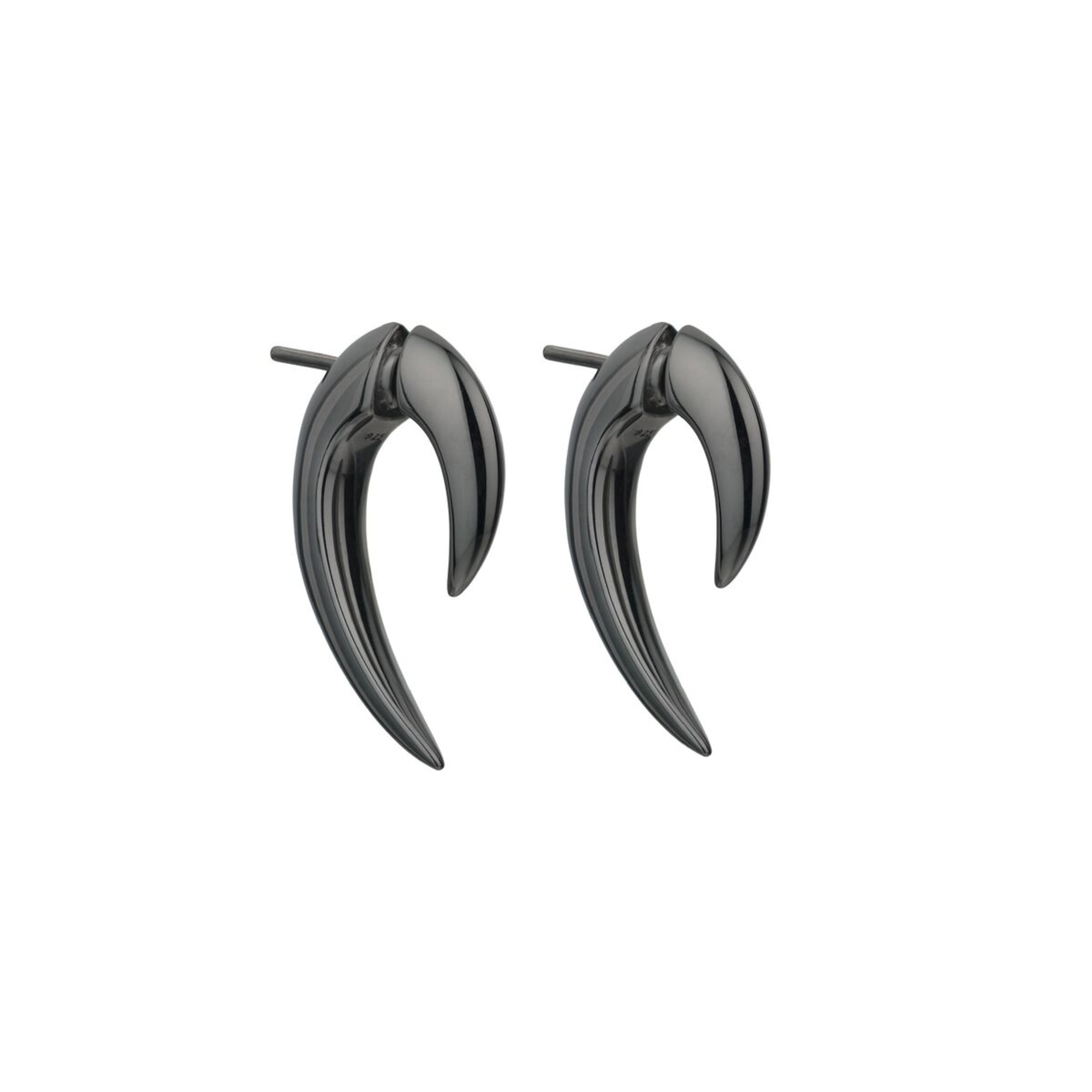 Silver Claw Hoop Earrings, Gold Talon Earrings