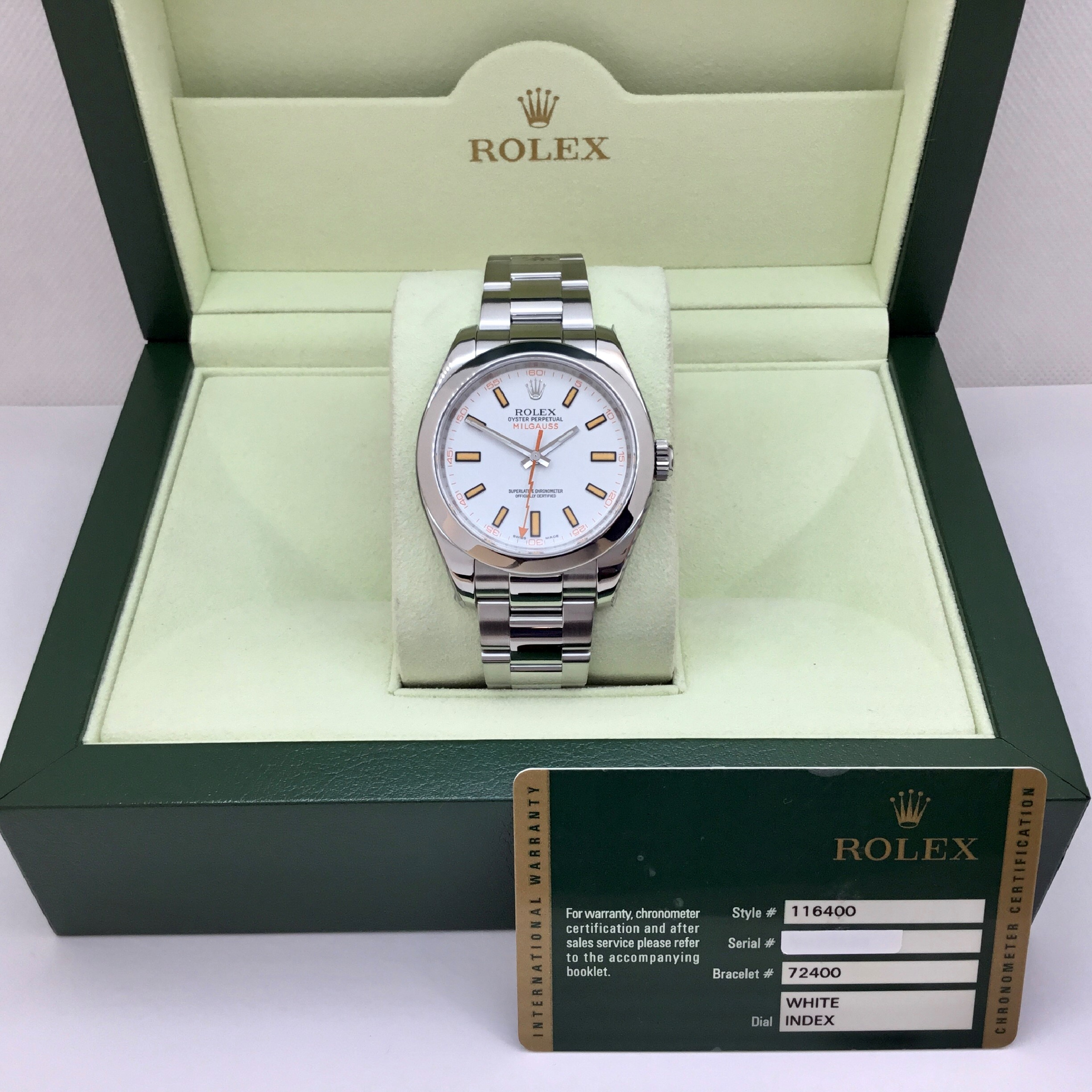 Pre-owned Rolex Oyster Perpetual Milgauss Watch | Jeweller in Harrogate ...