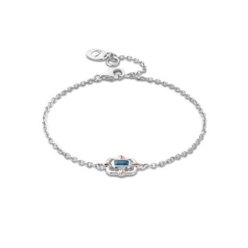 Clogau Silver Enchanted Gateways Blue Topaz Bracelet