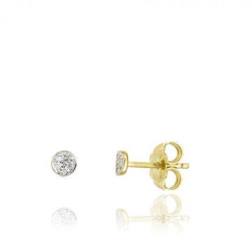 Chimento Armillas Glow Yellow Gold and Diamond Stud Earrings