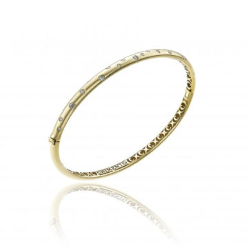 Chimento Brio Diamond and Yellow Gold Bangle