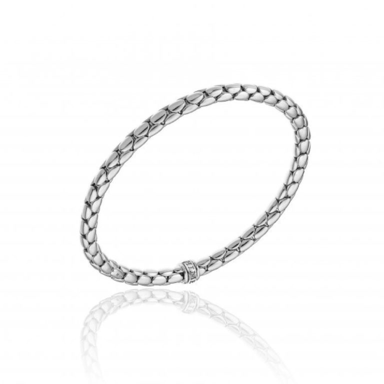 Chimento Stretch Spring White Gold Bracelet