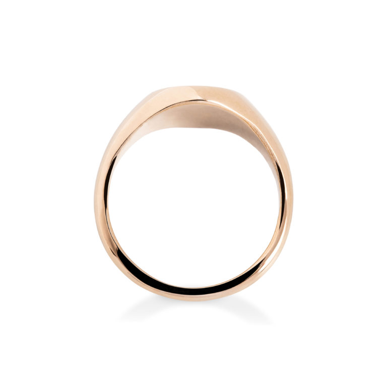 Yellow Gold Oval Medium Signet Ring