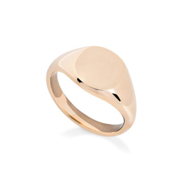 Yellow Gold Cushion Medium Signet Ring