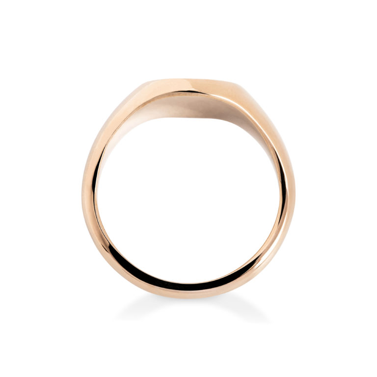 Yellow Gold Cushion Medium Signet Ring