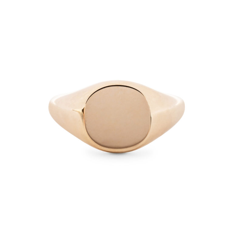 Yellow Gold Cushion Medium Signet Ring