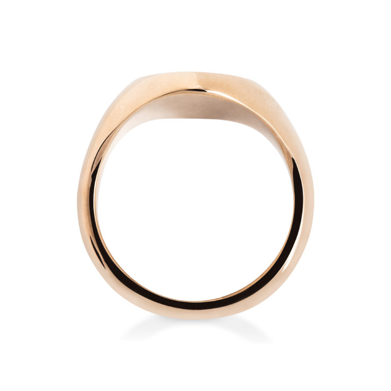 Yellow Gold Oval Large Signet Ring