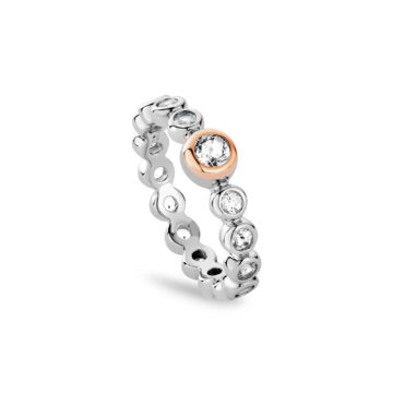 Clogau Silver Celebration White Topaz Ring