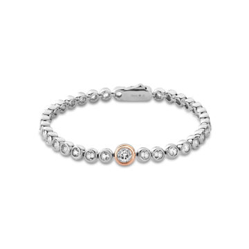 Clogau Silver Celebration White Topaz Tennis Bracelet