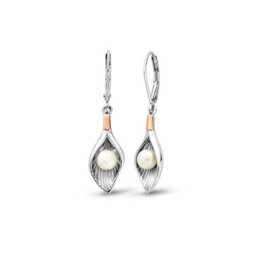 Clogau Silver Beachcomber Shell Drop Earrings