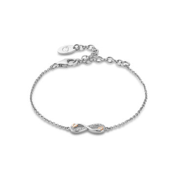 Clogau Silver Tree of Life Infinity White Topaz Bracelet