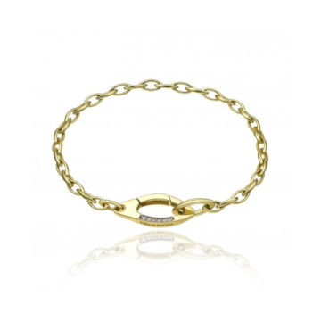 Chimento Link Sensi Yellow Gold and Diamond Small Link Bracelet