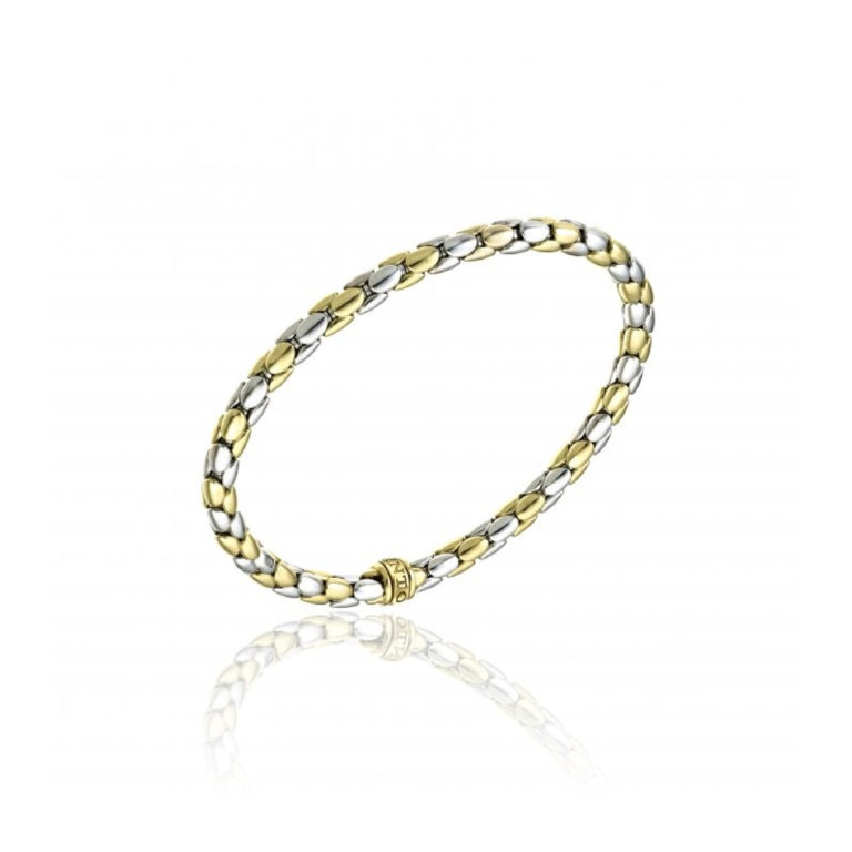 Chimento Stretch Spring Yellow and White Gold Bracelet