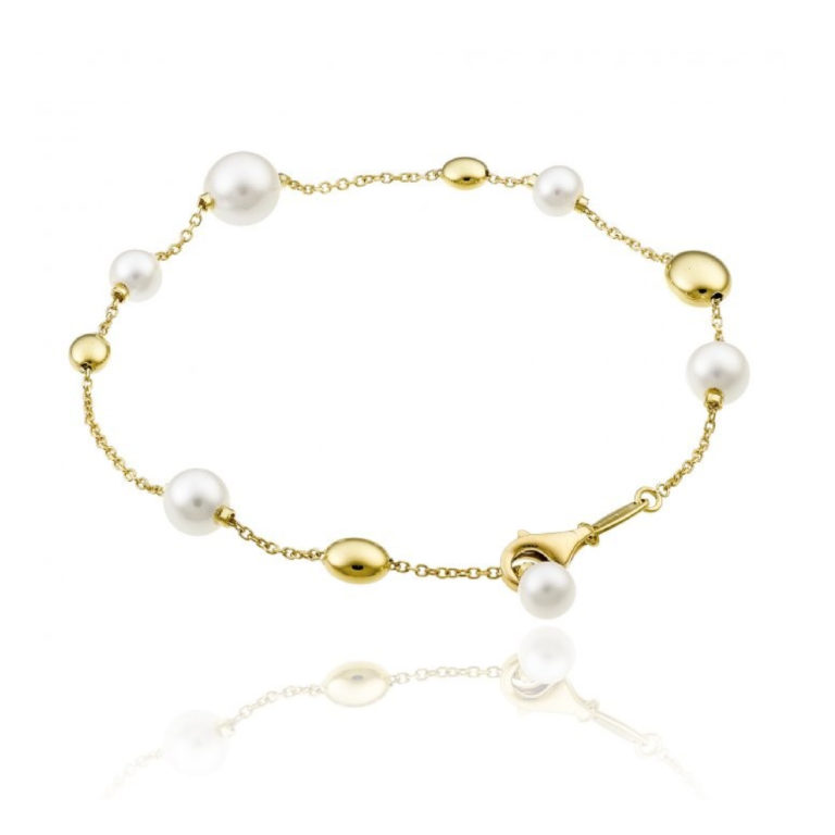 Chimento Armillas Acqua Yellow Gold and Pearl Bracelet